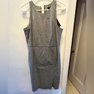 Grey sheath dress with small side slit. (NWT)